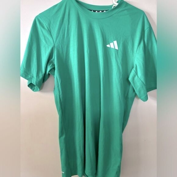 Adidas Essentials Feelready Training Tee, men’s t-shirt, shirt Green - Picture 10 of 12